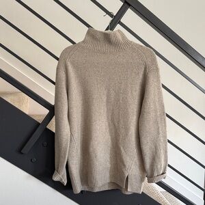 Vince Classic Beige  Cashmere Turtleneck Sweater